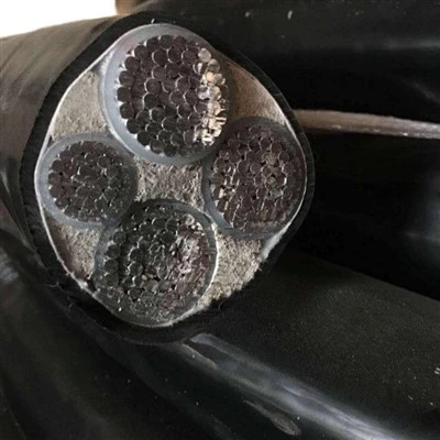 YJLHV Logavarnarefni eldþolinn rafmagnssnúra Einn álkjarni XLPE Stálband Brynvarið PVC slíður iðnaðarvír
